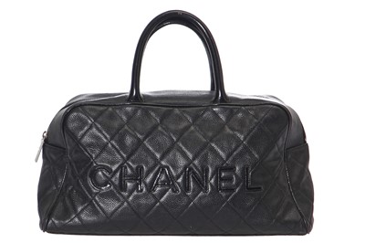 Lot 4 - A Chanel black leather handbag, 2005-06