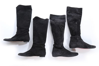 Lot 55 - Four pairs of boots, including Romeo Gigli...