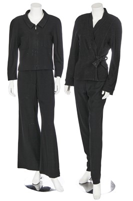 Lot 54 - A group of black and navy blue Chanel separates, 1990s