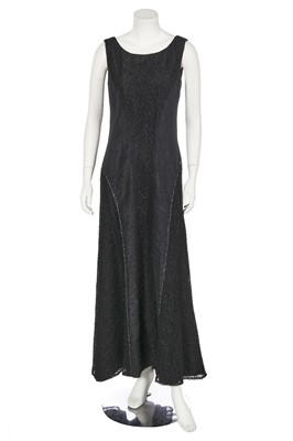 Lot 11 - A Chanel black beaded dress, Cruise 2000