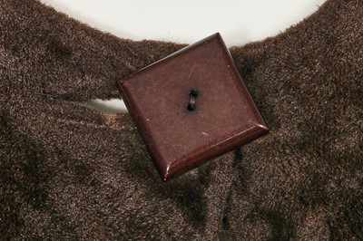 Lot 142 - A Biba chocolate brown faux fur coat, circa 1974