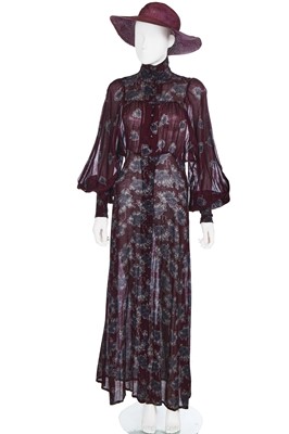 Lot 51 - A Biba printed muslin maxi-dress, circa 1970