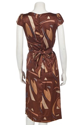 Lot 139 - A Biba printed satin cocktail dress, circa 1974