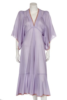 Lot 140 - A Biba lavender muslin dress, circa 1974