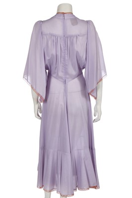 Lot 140 - A Biba lavender muslin dress, circa 1974
