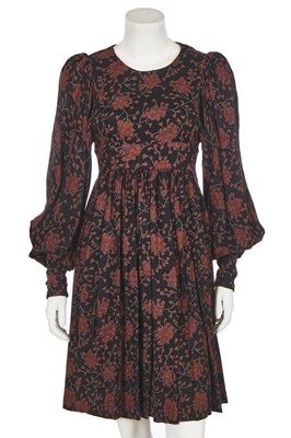 Lot 45 - A Biba printed flanesta dress, circa 1970