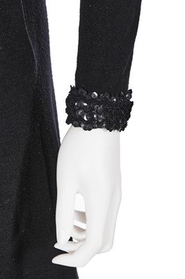 Lot 105 - A Biba black wool jersey suit, circa 1973