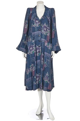 Lot 133 - A Biba printed wool coat dress, circa 1974