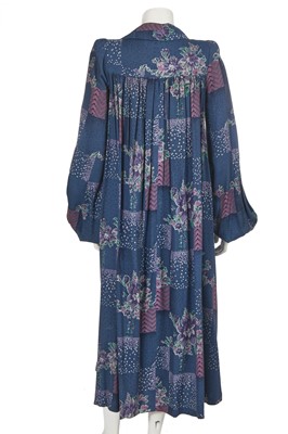 Lot 133 - A Biba printed wool coat dress, circa 1974