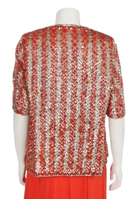 Lot 334 - A Christian Dior London by Marc Bohan sequinned jacket, early 1970s