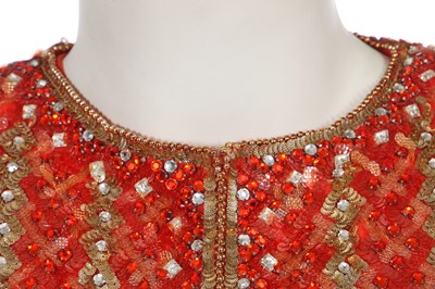 Lot 334 - A Christian Dior London by Marc Bohan sequinned jacket, early 1970s