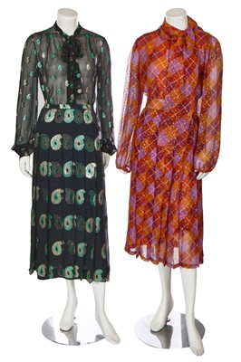 Lot 395 - A group of designer eveningwear, 1970s