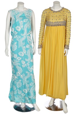 Lot 454 - Two Norman Hartnell couture dresses, 1960s