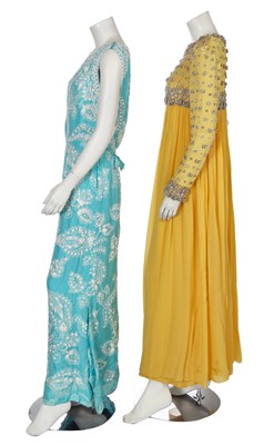 Lot 454 - Two Norman Hartnell couture dresses, 1960s