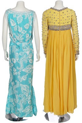 Lot 454 - Two Norman Hartnell couture dresses, 1960s