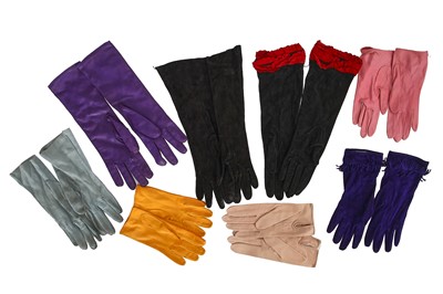 Lot 79 - A group of leather and suede gloves, 1980s