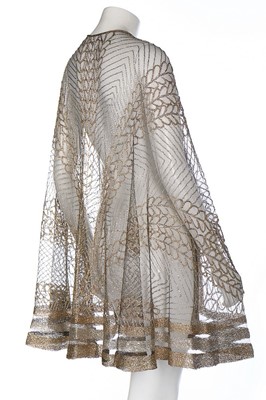 Lot 63 - A beaded jacket, 1920s, the black muslin...