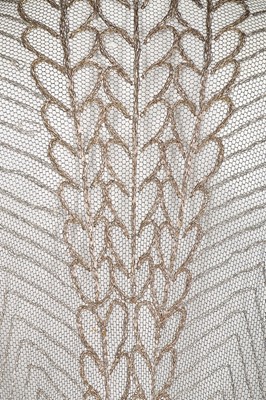 Lot 63 - A beaded jacket, 1920s, the black muslin...