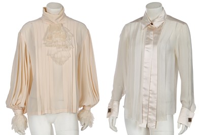 Lot 13 - Two Chanel blouses and a Chanel dress, modern