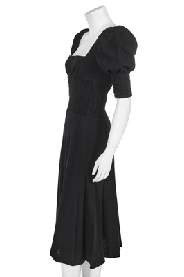 Lot 134 - A Biba black wool jersey dress, circa 1974