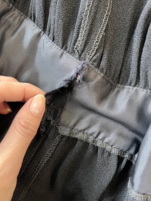 Lot 136 - A Biba moss crêpe wrap dress, circa 1974