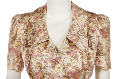Lot 137 - A Biba floral printed satin ensemble, circa 1974