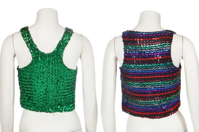 Lot 146 - Two Biba sequinned tops, 1973-74