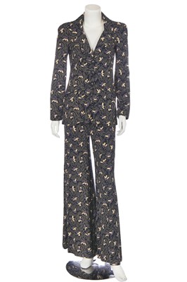 Lot 145 - A Biba printed flanesta suit, circa 1974