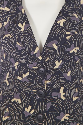 Lot 145 - A Biba printed flanesta suit, circa 1974