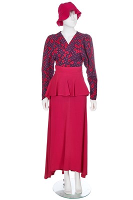 Lot 65 - A group of Biba pink and purple separates, early 1970s