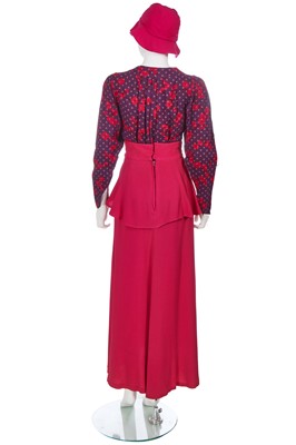 Lot 65 - A group of Biba pink and purple separates, early 1970s