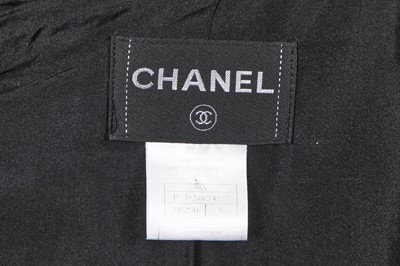 Lot 5 - A Chanel ink-blue and black wool coat, Autumn-Winter 2008-09