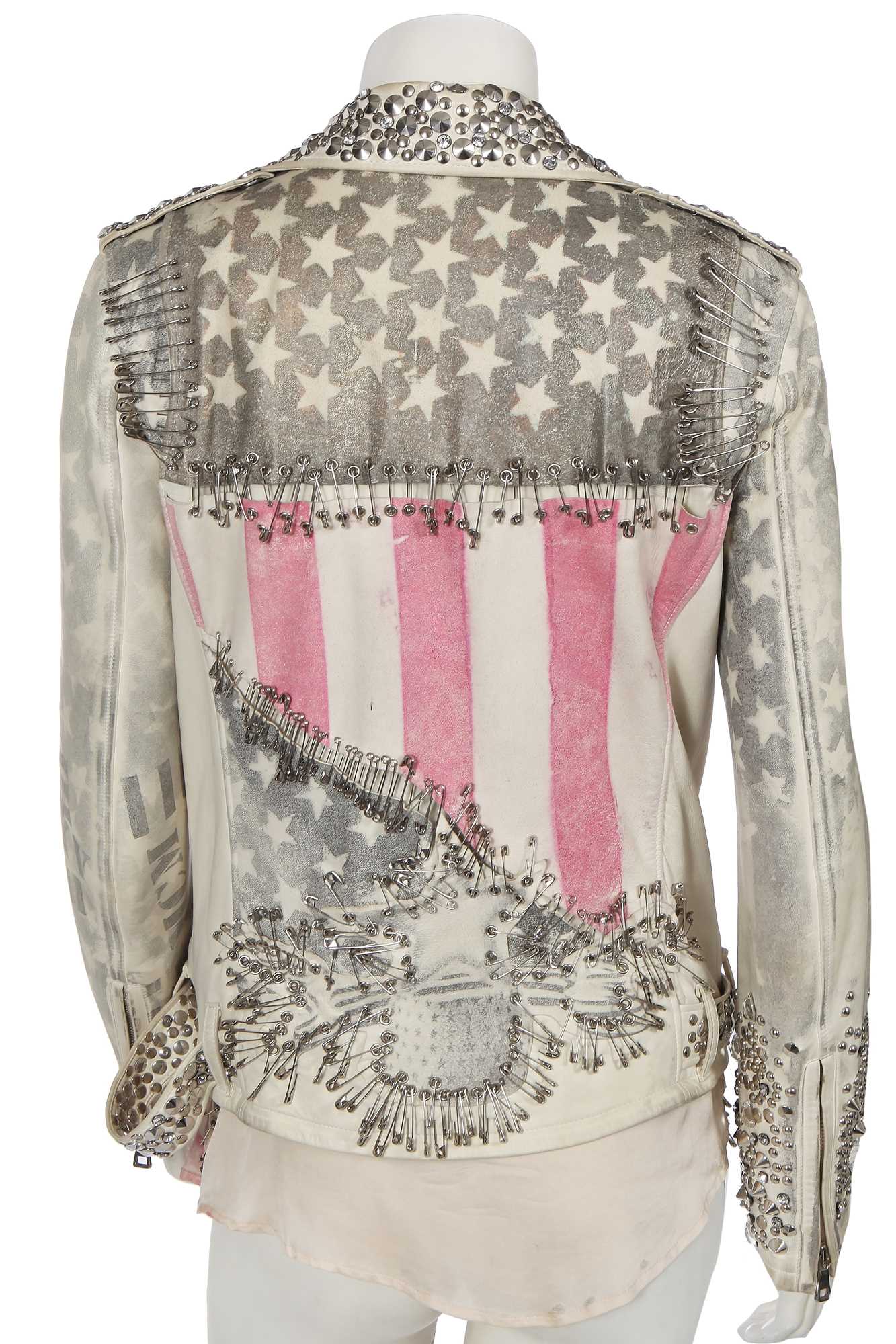 Lot 39 - A Balmain by Christophe Decarnin American flag leather jacket, Spring-Summer 2011