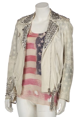 Lot 39 - A Balmain by Christophe Decarnin American flag leather jacket, Spring-Summer 2011