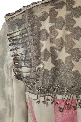 Lot 39 - A Balmain by Christophe Decarnin American flag leather jacket, Spring-Summer 2011