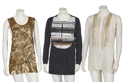 Lot 34 - Three embellished Balmain shirts, circa 2010