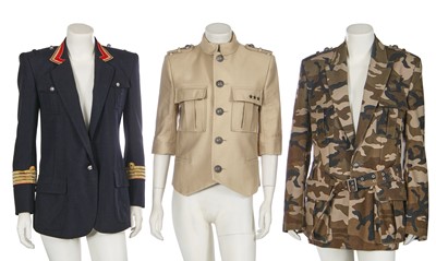 Lot 36 - Three Balmain military-inspired jackets, 2010s