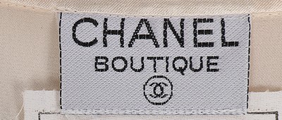 Lot 7 - Three Chanel cream silk bodices, 1990s,...