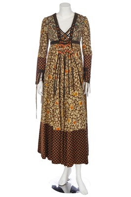 Lot 387 - A fine Bill Gibb for Baccarat 'Gypsy' dress, 1970