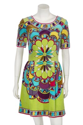 Lot 444 - A Pucci printed velvet mini dress, late 1960s