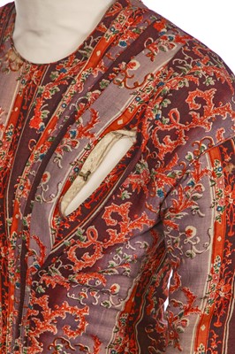 Lot 504 - A rare printed wool nursing day dress, circa 1845