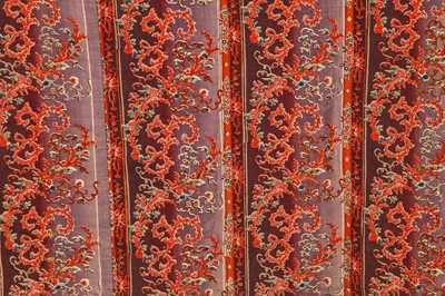 Lot 504 - A rare printed wool nursing day dress, circa 1845