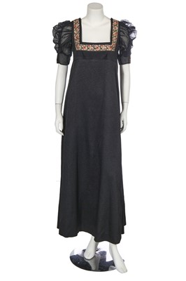 Lot 421 - A Catherine Buckley black crêpe dress, 1970s