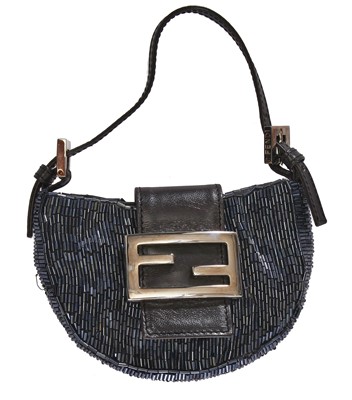 Lot 29 - A Fendi beaded mini croissant handbag, 2000s