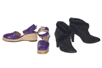 Lot 57 - Two pairs of Biba shoes, circa 1970