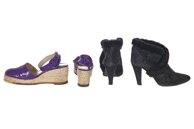 Lot 57 - Two pairs of Biba shoes, circa 1970