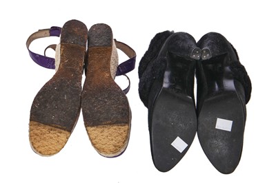 Lot 57 - Two pairs of Biba shoes, circa 1970