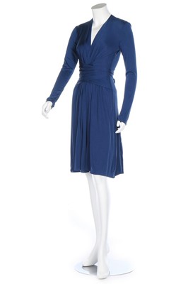 Lot 73 - An Issa blue silk-jersey 'Kate Middleton...