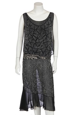 Lot 478 - A beaded flapper dress, circa 1928