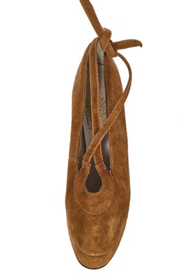 Lot 59 - Two pairs of Biba platform heels, circa 1970